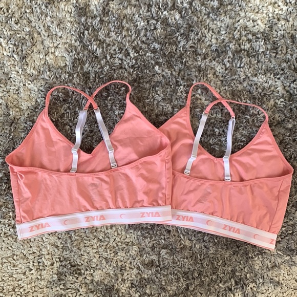 Zyia Pink Comfy Strappy Bra (set of 2) LIKE NEW! - Picture 2 of 4